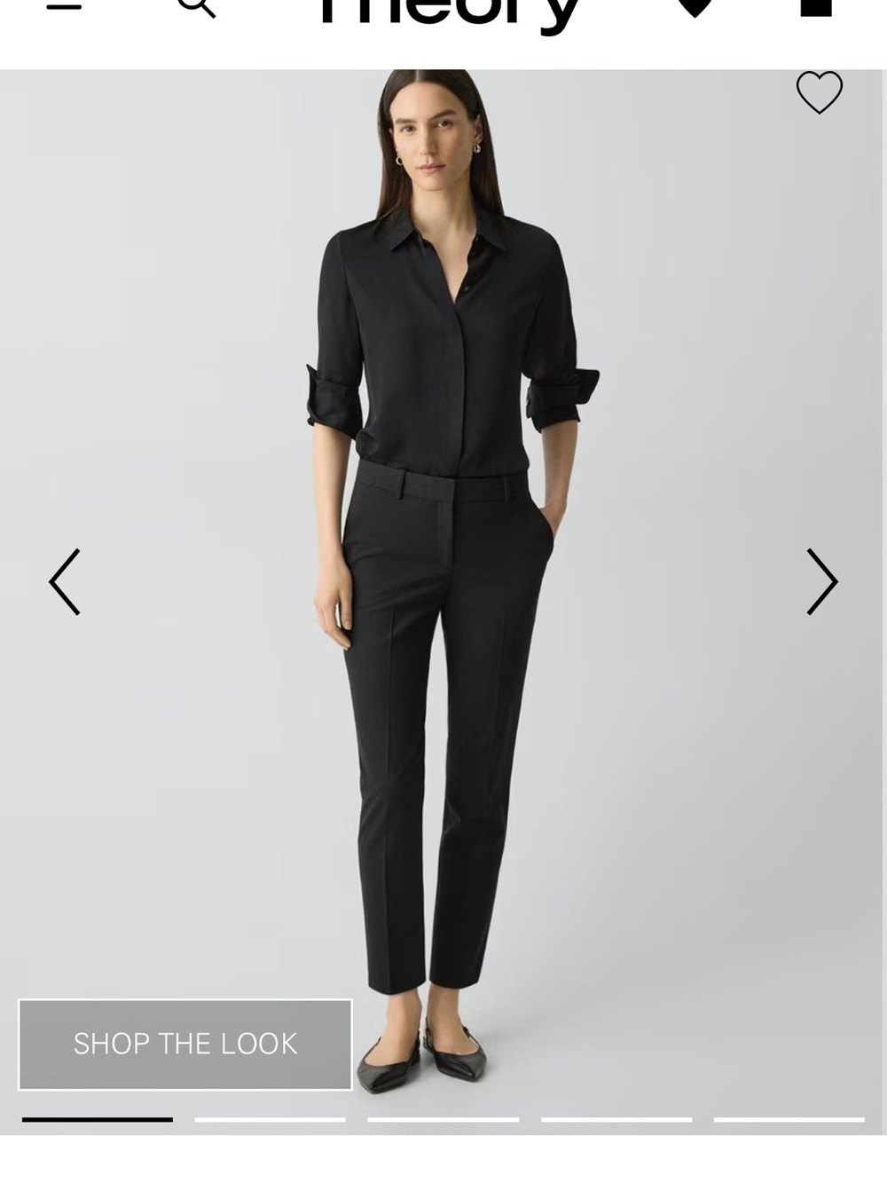 Theory Teeca Cropped Pants in Good Wool - 8 - Picture 2 of 10